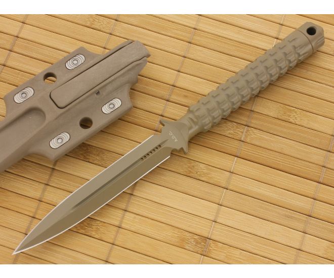 Microtech ADO Dagger Tan Plain - MT-115-1TA