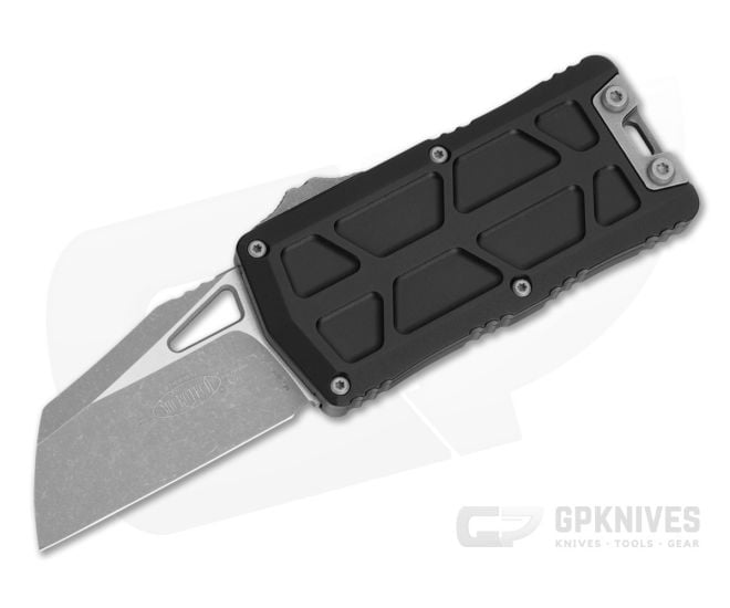 Microtech Exocet II Wharncliffe Black Aluminum M390MK Apocalyptic OTF Automatic Knife (2.20" Blade) 1156-10AP - MT-1156-10AP