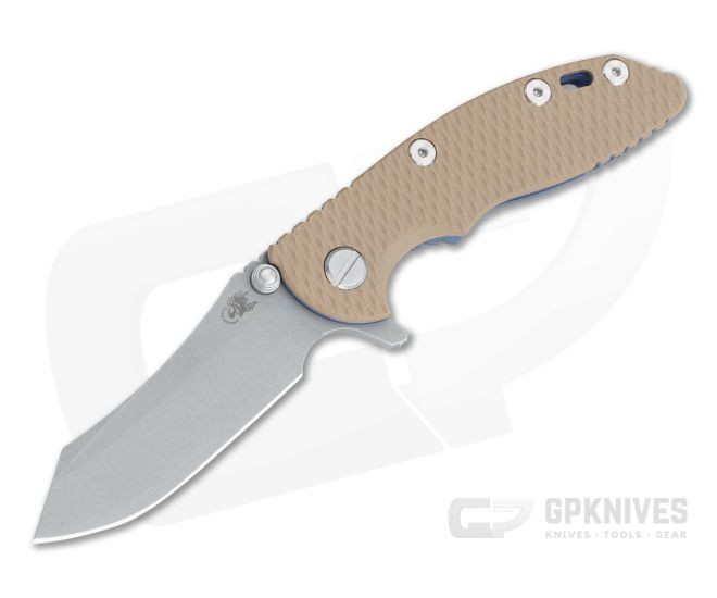 Hinderer XM-18 3" Skinner Working Finish 20CV Coyote G10 Battle Blue Tri-Way Flipper 1158 - HK-1158