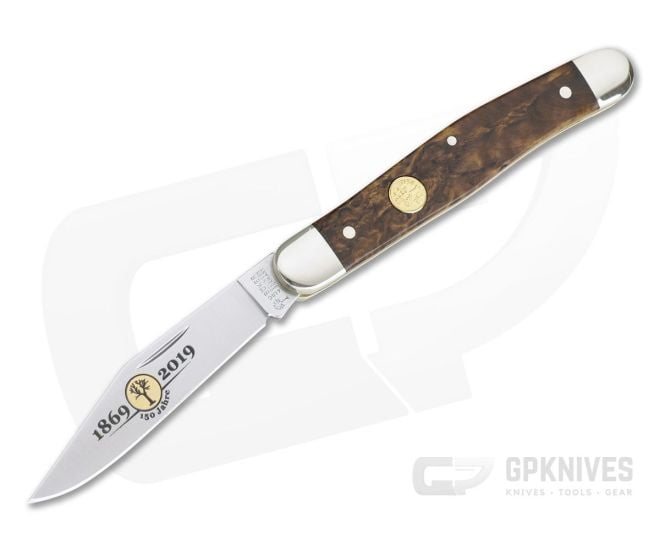 Boker Solingen Stockman 150th Anniversary Curly Birch Wood 115985 - BO-115985