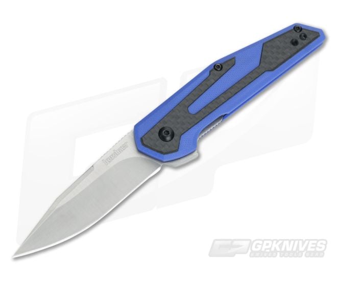 Kershaw Fraxion Blue G10 Carbon Fiber Anso KVT Flipper 1160BLU - KS-1160BLU