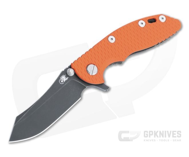 Hinderer XM-18 3" Skinner Battle Black 20CV Orange G10 Tri-Way Pivot Flipper 1164 - HK-1164
