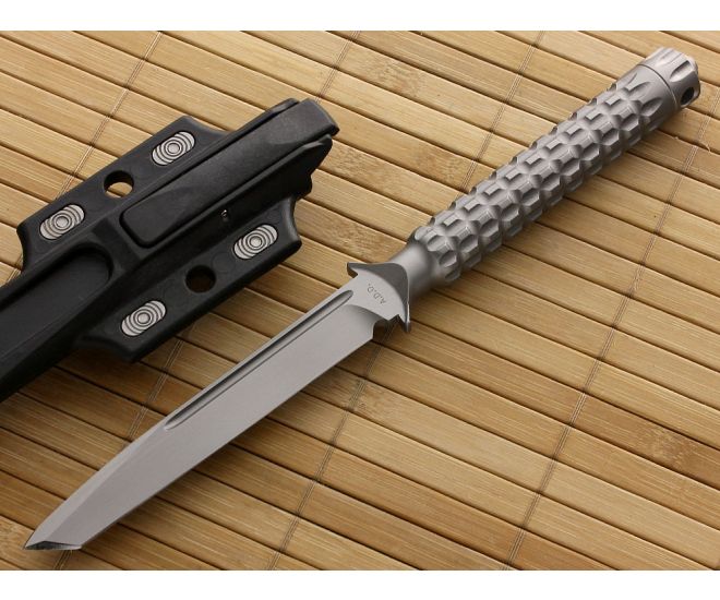 Microtech ADO Tanto Bead Blast Plain - MT-117-7