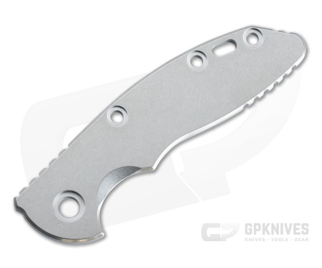 Hinderer Knives XM-18 3" Smooth Titanium Handle Scale Stonewashed - HK-1170