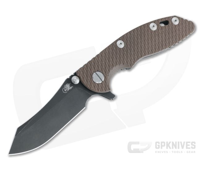 Hinderer XM-18 3" Skinner Battle Black 20CV FDE G10 Tri-Way Pivot Flipper 1172 - HK-1172