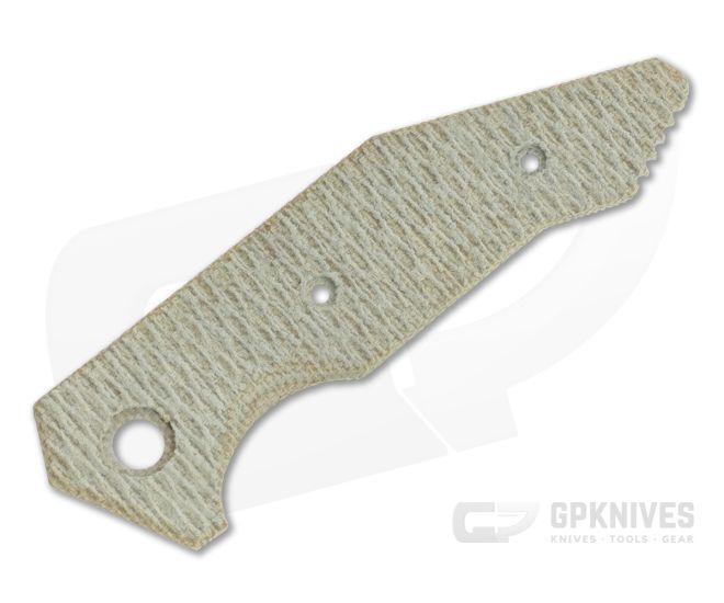 Hinderer Knives Halftrack Handle Scale Textured Natural Micarta 1175 - HK-1175