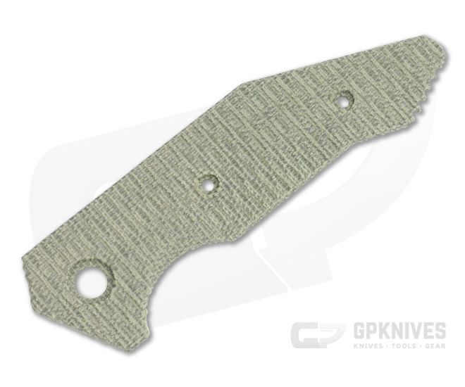 Hinderer Knives Halftrack Handle Scale Textured OD Green Micarta 1176 - HK-1176