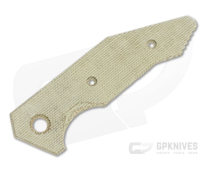 Hinderer Knives Halftrack Handle Scale Smooth Natural Micarta 1177 - HK-1177