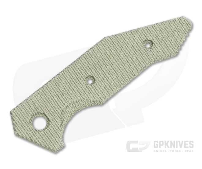 Hinderer Knives Halftrack Handle Scale Smooth OD Green Micarta 1178 - HK-1178