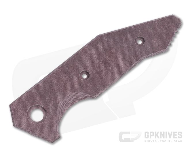 Hinderer Knives Halftrack Handle Scale Smooth Burgundy Micarta 1179 - HK-1179