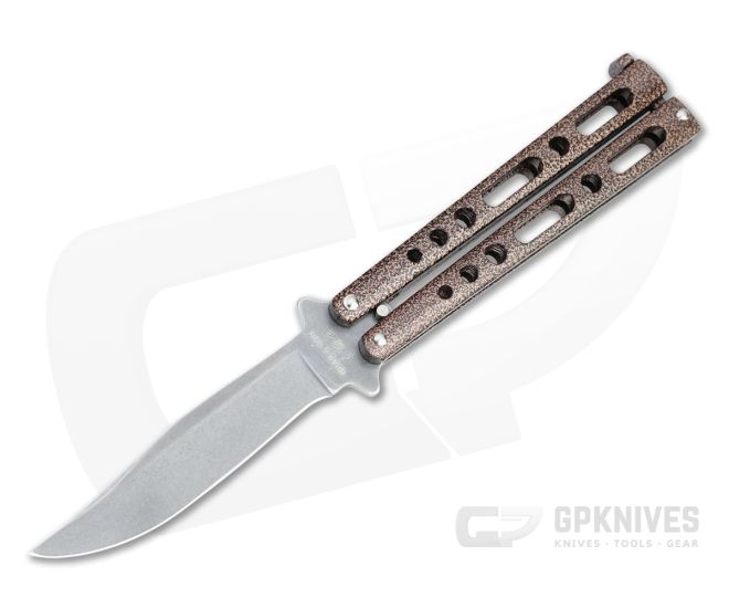 Bear and Son Copper Vein Balisong Knife 117CVSW - BS-117CVSW