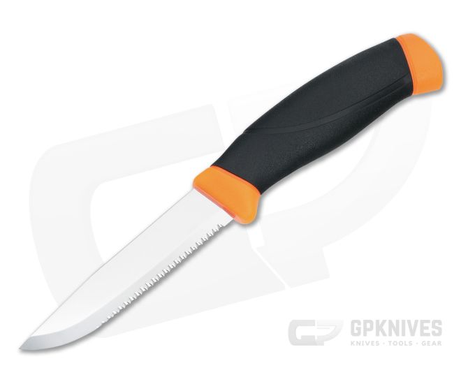 Morakniv Companion Hi-Vis Orange Serrated Stainless Steel 11829 - MO-11829