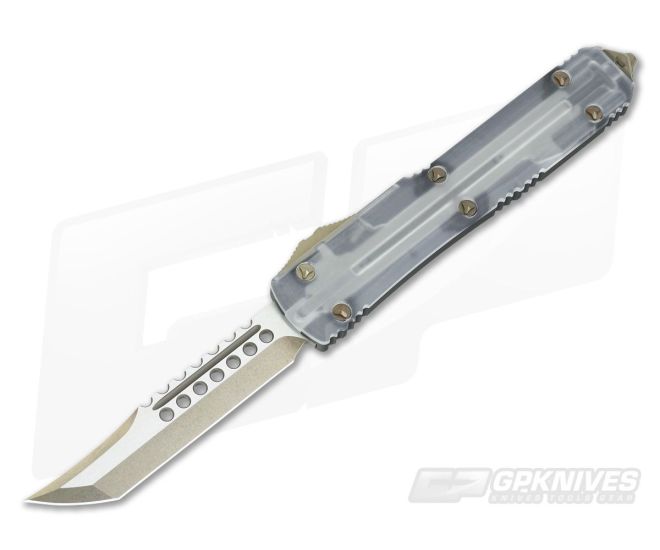 Microtech Ultratech Hellhound Clear Top Two-Tone Bronzed Automatic 119-13CL-01 - MT-119-13CL-01