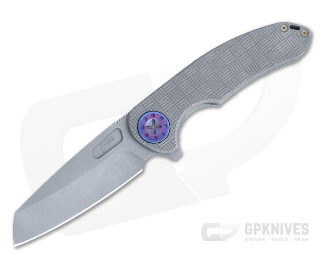 Curtiss Knives F3 Large Weave-Mill Dark Stonewashed Magnacut Wharncliffe Flipper CK-11 - CK-11