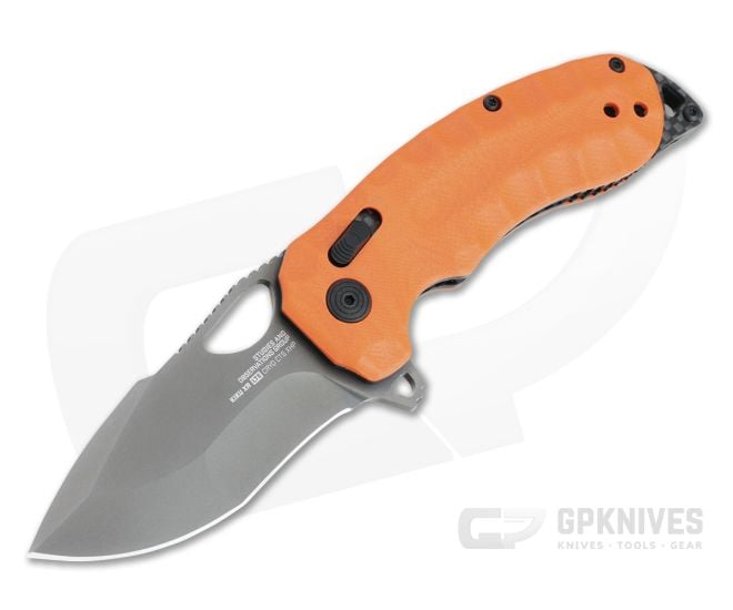 SOG Kiku XR LTE Graphite XHP Orange G10 XR Lock Flipper Folding