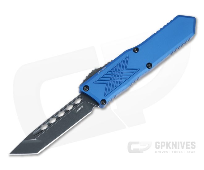 Guardian Tactical GTX-025 Tanto Blue Handle OTF Dark Stonewash Elmax 124621 - GT-124621