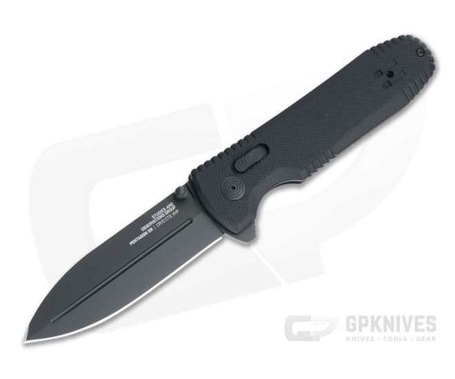 SOG Pentagon XR Blackout Black Cerakote XHP Black G10 XR Lock Flipper 12-61-01-57 - SOG-12-61-01-57