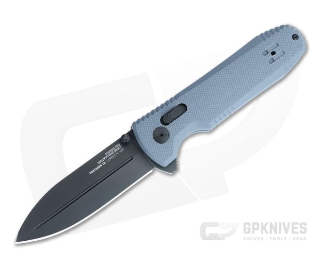 SOG Pentagon XR Limited Wolf Gray G10 Black TiNi XHP XR Lock Flipper 12-61-08-57 - SOG-12-61-08-57