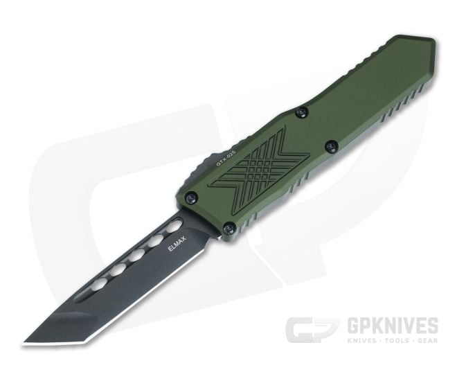 Guardian Tactical GTX-025 Tanto OD Green Handle OTF Black Elmax 128121 - GT-128121
