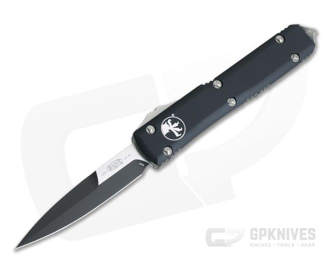Microtech Ultratech Black M390 Bayonet CC Black OTF Automatic Knife 120-1 - MT-120-1CC-M390
