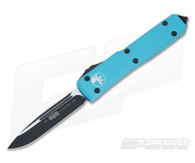 Microtech Ultratech Turquoise CC Drop Point OTF Automatic Knife 121-1CCTQ - MT-121-1CCTQ