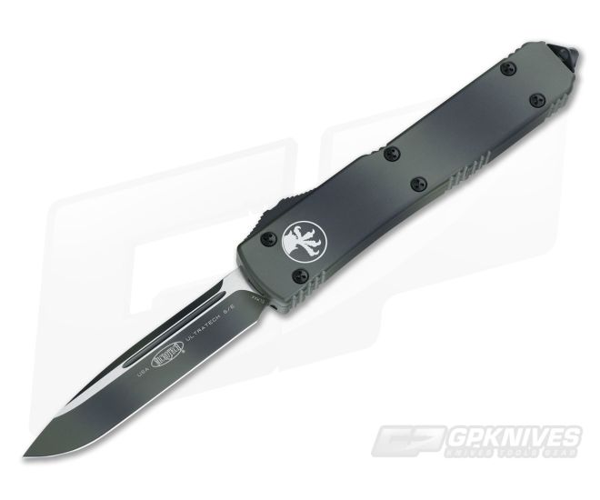 Microtech Ultratech Green Camo Drop Point OTF Automatic Knife 121-1GC - MT-121-1GC