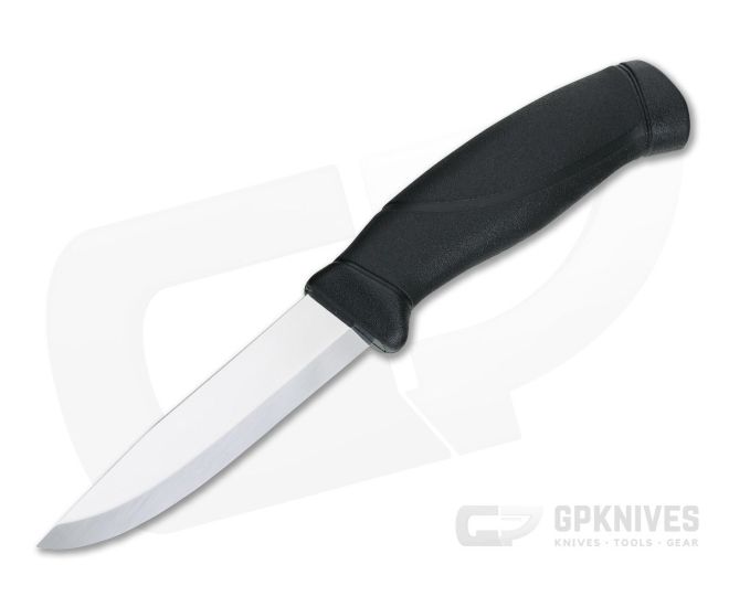 Mora of Sweden Companion Black Handle Stainless Steel Fixed Knife 12141 - MO-12141