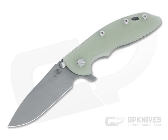 Hinderer Knives XM-18 3.5" Slicer Working Finish 20CV Translucent G10 Tri-Way Flipper 1218 - HK-1218
