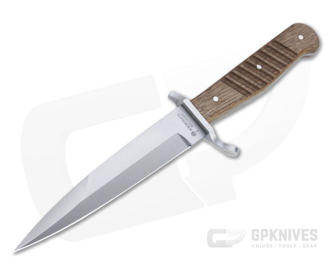 Boker Solingen Trench Knife C75 Walnut Fixed Blade 121918 - BO-121918