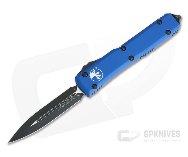 Microtech Ultratech Blue CC CTS-204P Double Edge OTF Automatic Knife 122-1BL - MT-122-1CCBL-204P