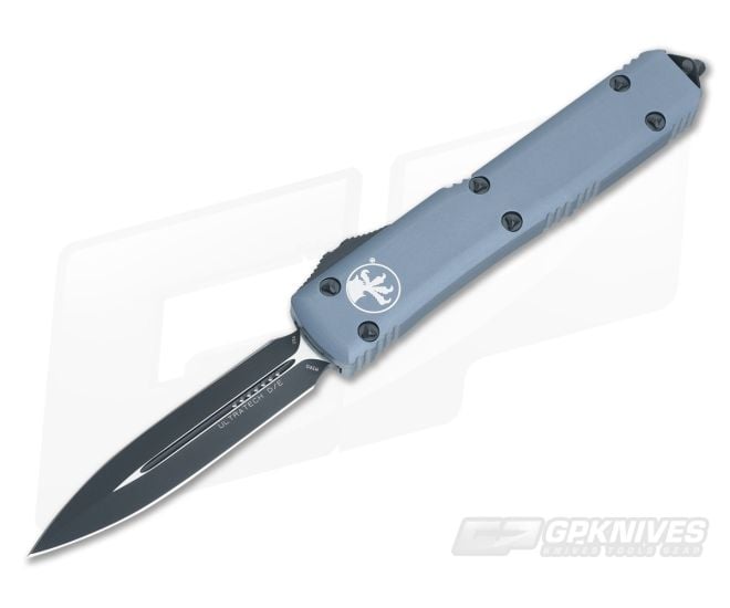 Microtech Ultratech Gray CC Double Edge OTF Automatic Knife 122-1CCGY - MT-122-1CCGY