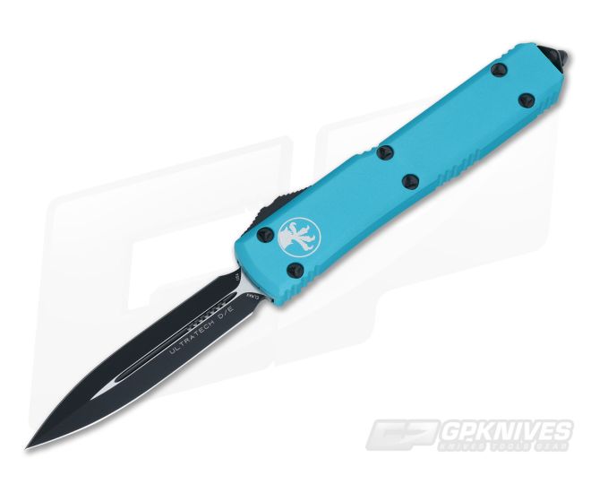 Microtech Ultratech Turquoise CC Double Edge OTF Automatic Knife 122-1CCTQ - MT-122-1CCTQ