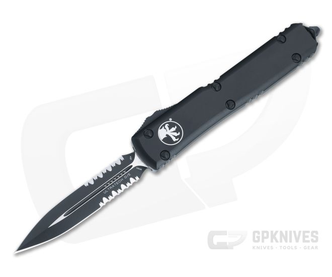 Microtech Ultratech Tactical Part Serrated D/E M390 OTF Automatic Knife 122-2T - MT-122-2T