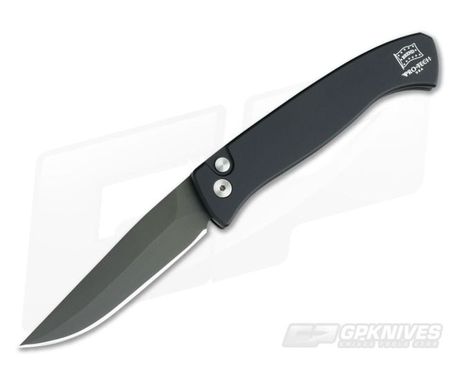 Protech Knives Small Brend 2 Auto Black Automatic Black Blade 1221 - PT-1221