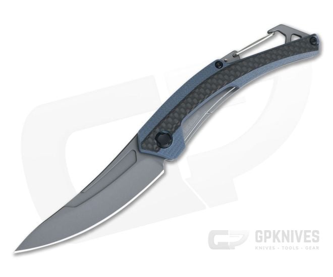 Kershaw Reverb XL G10 Carbon Fiber Folder with Carabiner 1225 - KS-1225