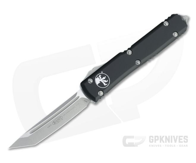 Microtech Ultratech T/E Apocalyptic M390 Tanto Black OTF Automatic Knife 123-10AP - MT-123-10AP