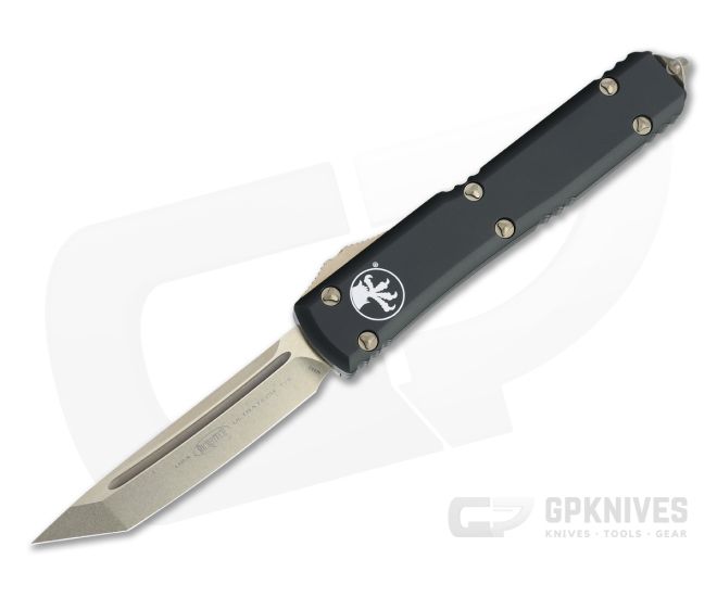 Microtech Ultratech T/E Bronzed M390 Tanto Black OTF Automatic Knife 123-13 - MT-123-13