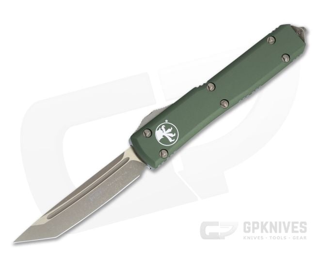 Microtech Ultratech T/E Bronze Apocalyptic M390 Tanto OD Green OTF Automatic 123-13APOD - MT-123-13APOD
