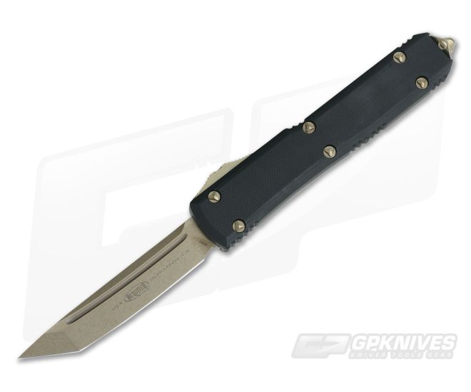 Microtech Ultratech T/E Contoured Black G10 Bronze M390 Tanto OTF Automatic 123-13CCGTBK - MT-123-13CCGTBK-M390