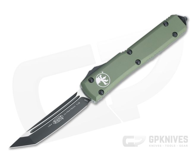 Microtech Ultratech T/E Two-Tone M390 Tanto OD Green OTF Automatic Knife 123-1OD - MT-123-1OD