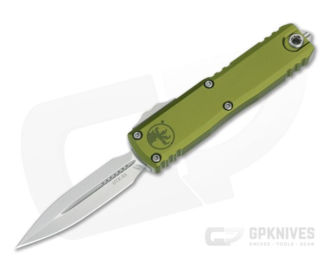 Microtech UTX-85 D/E Gen III OD Green Stonewash - MT-1232-10OD