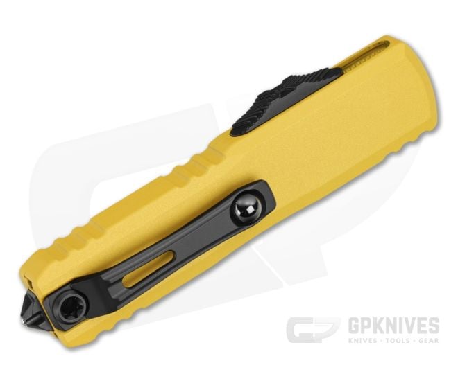 Microtech UTX-85 D/E Gen IV - Yellow Part Serrated 12324-2YW
