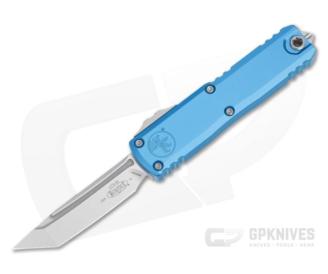 Microtech UTX-85 T/E Gen IV Blue Stonewash - MT-12334-10BL
