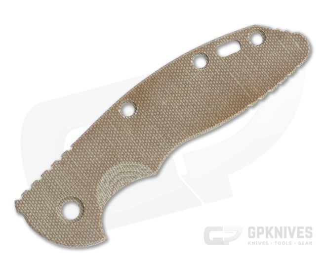 Hinderer Knives Skinny XM-18 3.5" Handle Scale Smooth Natural Micarta 1233 - HK-1233
