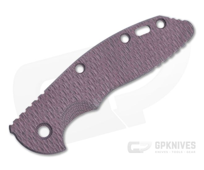 Hinderer Knives Skinny XM-18 3.5" Handle Scale Textured Burgundy Micarta 1242 - HK-1242