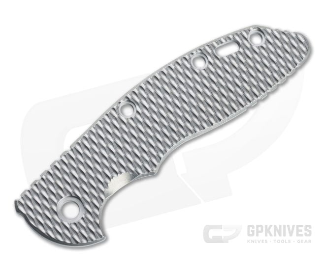 Hinderer Knives Skinny XM-18 3.5" Handle Scale Textured Stonewashed Titanium 1245 - HK-1245