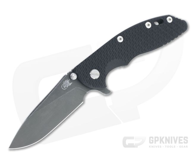 Hinderer XM-18 3.5" Slicer Battle Black DLC 20CV Black G10 Tri-Way Flipper 1255 - HK-1255