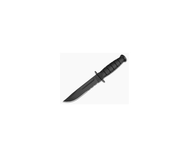 Kabar Black Short Serrated Knife 1259 - KA-1259