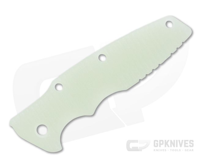 Hinderer Knives Eklipse 3.5" Handle Scale Textured Translucent Green G10 1263 - HK-1263