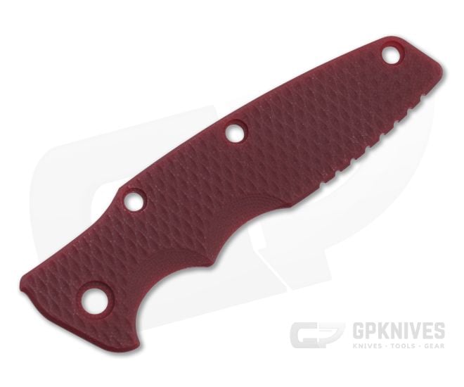 Hinderer Knives Eklipse 3.5" Handle Scale Textured Red G10 1265 - HK-1265